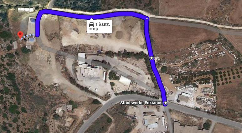 Google Maps how to get to villa from main road